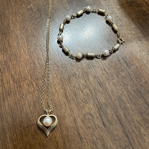 AUTHETIC freshwater pearl necklace and braclet- approved by appraisal- vintage - Picture 6 of 6